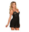 SUBBLIME - BABYDOLL AVEC NOEUD NOIR L / XL