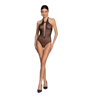 PASSION - FEMME BS088 BODYSTOCKING ROUGE TAILLE UNIQUE