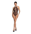 PASSION - FEMME BS088 BODYSTOCKING ROUGE TAILLE UNIQUE