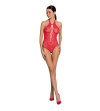 PASSION - FEMME BS088 BODYSTOCKING ROUGE TAILLE UNIQUE