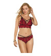 SUBBLIME - SET ENSEMBLE DEUX PIÈCES TOP ET CULOTTE EN DENTELLE S/M