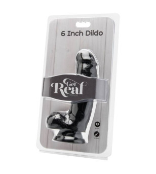 GET REAL - GODE 12 CM AVEC BOULES NOIRES