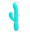 PRETTY LOVE - VIBRATEUR MULTIFONCTION G-SPOT VERT AQUA