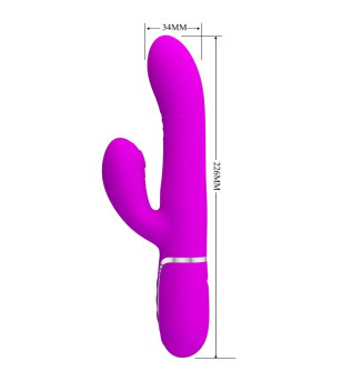 PRETTY LOVE - VIBRATEUR MULTIFONCTION G-SPOT FUCHSIA