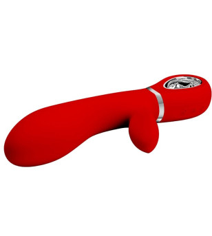 PRETTY LOVE - VIBRATEUR MULTIFONCTION G-SPOT THOMAS ROUGE