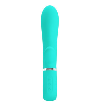 PRETTY LOVE - VIBRATEUR MULTIFONCTION G-SPOT THOMAS VERT AQUA