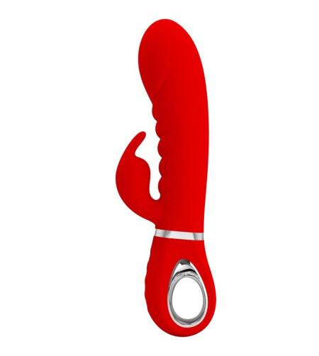 PRETTY LOVE - VIBRATEUR MULTIFONCTION G-SPOT PRESCOTT ROUGE