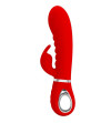 PRETTY LOVE - VIBRATEUR MULTIFONCTION G-SPOT PRESCOTT ROUGE