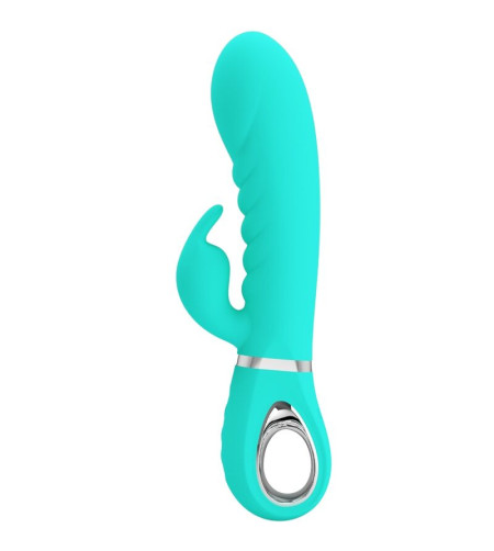 PRETTY LOVE - VIBRATEUR MULTIFONCTION G-SPOT PRESCOTT VERT AQUA