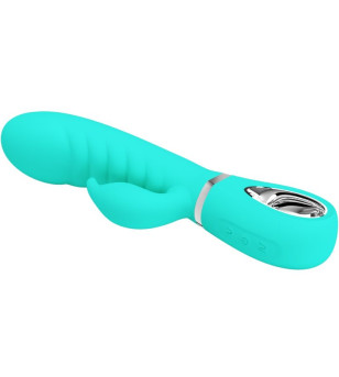 PRETTY LOVE - VIBRATEUR MULTIFONCTION G-SPOT PRESCOTT VERT AQUA