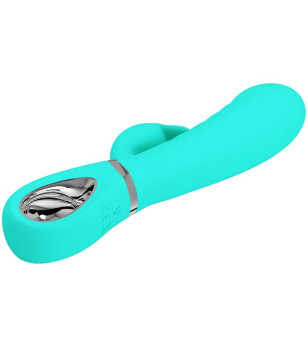 PRETTY LOVE - VIBRATEUR MULTIFONCTION G-SPOT PRESCOTT VERT AQUA