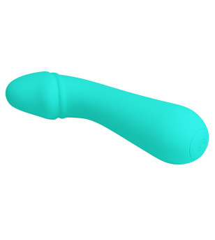 PRETTY LOVE - VIBRATEUR RECHARGEABLE CETUS VERT AQUA