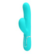 PRETTY LOVE - PERLITA VIBRATEUR MULTIFONCTION 3 EN 1 POINT G VERT AQUA