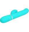 PRETTY LOVE - PERLITA VIBRATEUR MULTIFONCTION 3 EN 1 POINT G VERT AQUA