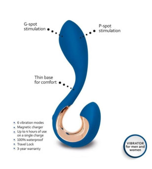 G-VIBE - GPOP 2 VIBRATEUR G ET P POINT BLEU INDIGO