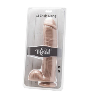 GET REAL - GODE 28 CM AVEC BILLES EN PEAU