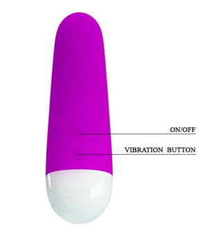 PRETTY LOVE - MINI VIBRATEUR LUTHER 30 MODES DE VIBRATION