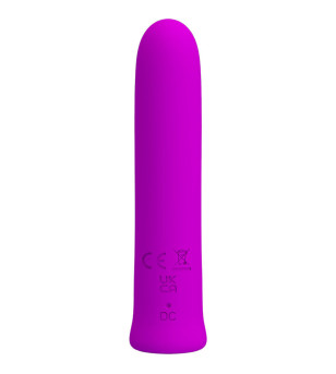 PRETTY LOVE - VIBRATEUR CURTIS MINI SUPER POWER 12 VIBRATIONS EN SILICONE VIOLETTE