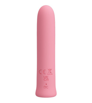 PRETTY LOVE - VIBRATEUR CURTIS MINI SUPER POWER 12 VIBRATIONS EN SILICONE ROSE