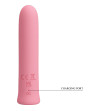 PRETTY LOVE - VIBRATEUR CURTIS MINI SUPER POWER 12 VIBRATIONS EN SILICONE ROSE