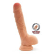 GET REAL - GODE DOUBLE DENSITÉ 18 CM BALLES PEAU