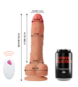 CYBER SILICOCK - TÉLÉCOMMANDE RÉALISTE MASTER HUCK 20.9 CM -O- 4 CM