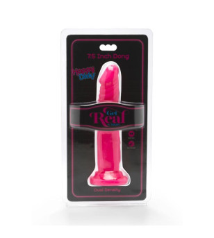 GET REAL - HAPPY DICKS DONG 19 CM ROSE