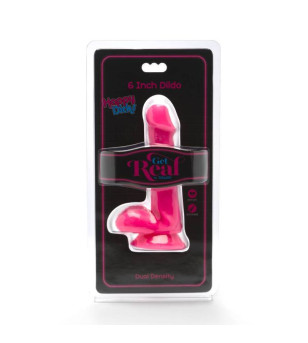 GET REAL - GODE HAPPY DICKS 12 CM BALLES ROSE