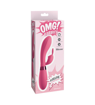 OMG - SELFIE SILICONE VIBRATOR RABBIT ROSE