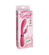 OMG - SELFIE SILICONE VIBRATOR RABBIT ROSE