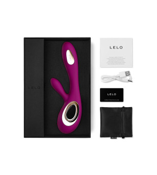 LELO - SORAYA WAVE VIBRATEUR LAPIN DEEP ROSE