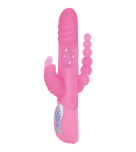 SEVEN CREATIONS - E RABBIT TRIPLE PLAYVIBRATEUR ROSE TRIPLE STIMULATION