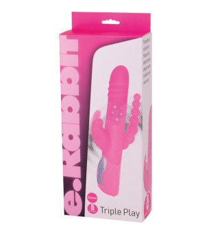 SEVEN CREATIONS - E RABBIT TRIPLE PLAYVIBRATEUR ROSE TRIPLE STIMULATION