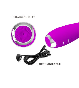 PRETTY LOVE - VIBRATEUR MOLLY AVEC ROTATION RECHARGEABLE