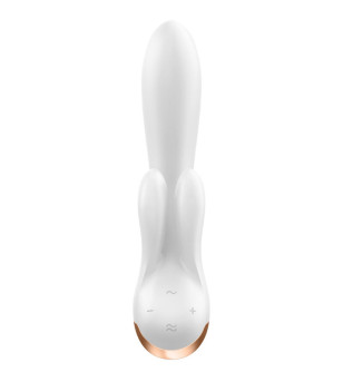 SATISFYER - APPLICATION VIBRATEUR DOUBLE FLEX NOIR