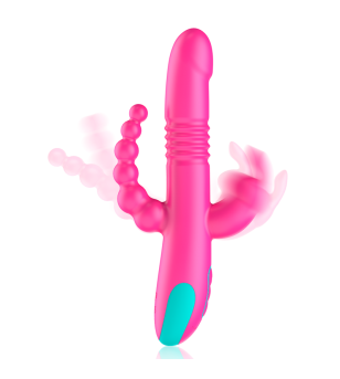 HAPPY LOKY - DONALD TRIPLE STIMULATION : ANAL, G-SPOT  CLITORAL WATCHME TECHNOLOGIE SANS FIL COMPATIBLE