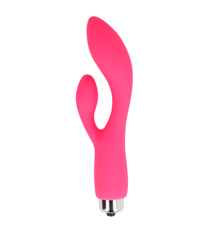 OHMAMA - VIBRATEUR AVEC LAPIN 12,5 CM ROSE