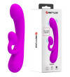 PRETTY LOVE - VIBRATEUR SINCÈRE ET ONDES STIMULANTES CLITORIDIENNES SILICONE VIOLET