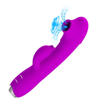 PRETTY LOVE - VIBRATEUR SUCKER RECHARGEABLE REGINA VIOLET