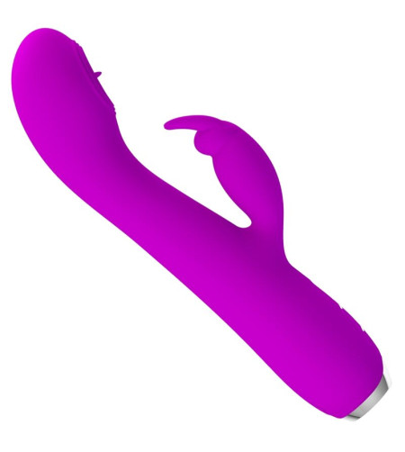 PRETTY LOVE - VIBRATEUR RECHARGEABLE RACHEL AVEC VENTOUSE VIOLET