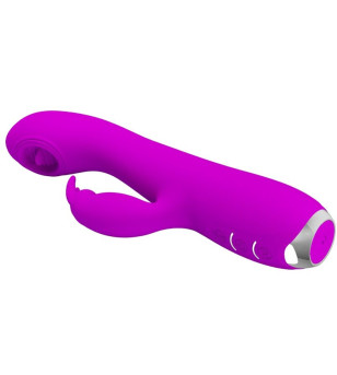 PRETTY LOVE - VIBRATEUR RECHARGEABLE RACHEL AVEC VENTOUSE VIOLET