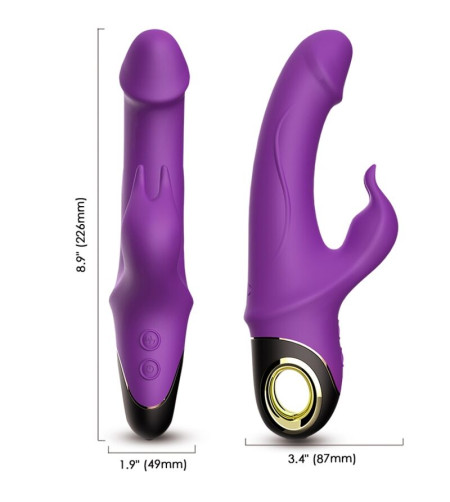 ARMONY - METEROR DILDO VIBRATEUR LAPIN ROTATEUR VIOLET