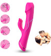 ARMONY - GODE VIBRATEUR LAPIN SILICONE FUCHSIA