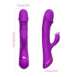 ARMONY - GODE VIBRATEUR LAPIN SILICONE VIOLET