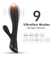 ARMONY - VIBRATEUR LAPIN SILICONE NOIR