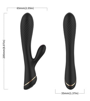 ARMONY - VIBRATEUR LAPIN SILICONE NOIR