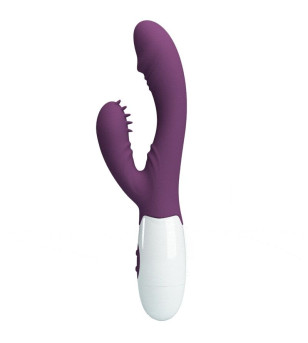 PRETTY LOVE - BUTTERFLY KISS VIBRATEUR RABBIT ET STIMULATEUR DE POINT G VIOLET