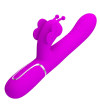 PRETTY LOVE - VIBRATEUR MULTIFONCTION LAPIN 4 EN 1 PAPILLON FUCHSIA