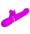 PRETTY LOVE - VIBRATEUR MULTIFONCTION LAPIN 4 EN 1 PAPILLON FUCHSIA