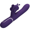 PRETTY LOVE - VIBRATEUR MULTIFONCTION LAPIN 4 EN 1 PAPILLON VIOLET